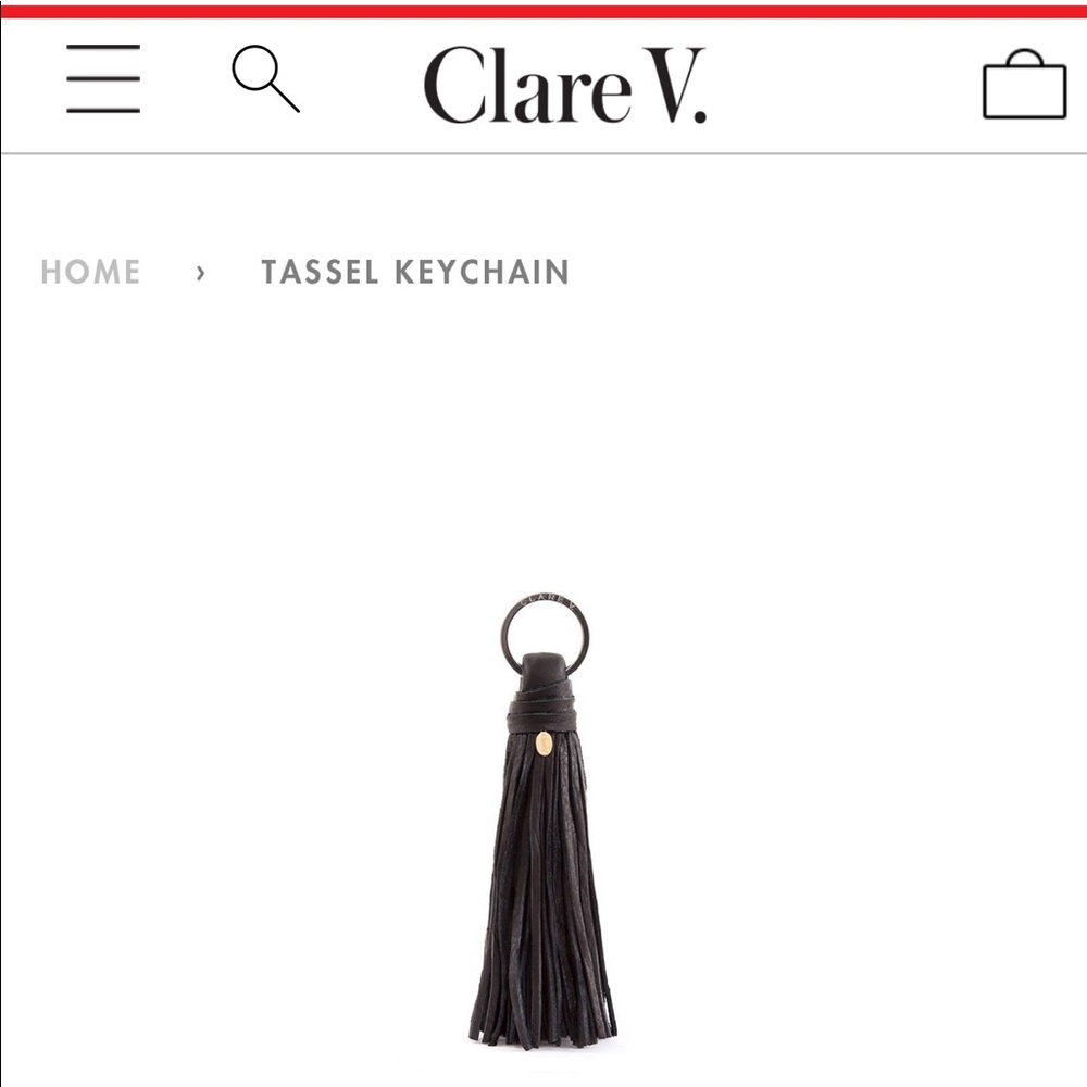 Clare Vivier Tassel Keychain